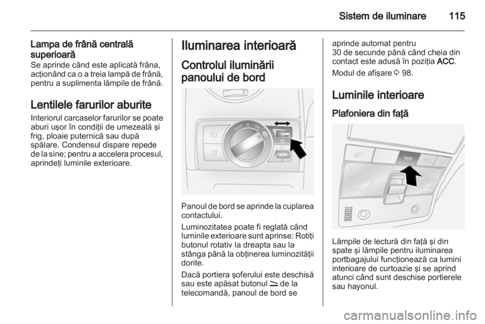 OPEL ANTARA 2011  Manual de utilizare (in Romanian) 