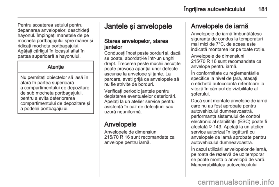 OPEL ANTARA 2011  Manual de utilizare (in Romanian) 