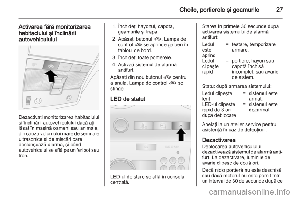 OPEL ANTARA 2011  Manual de utilizare (in Romanian) 