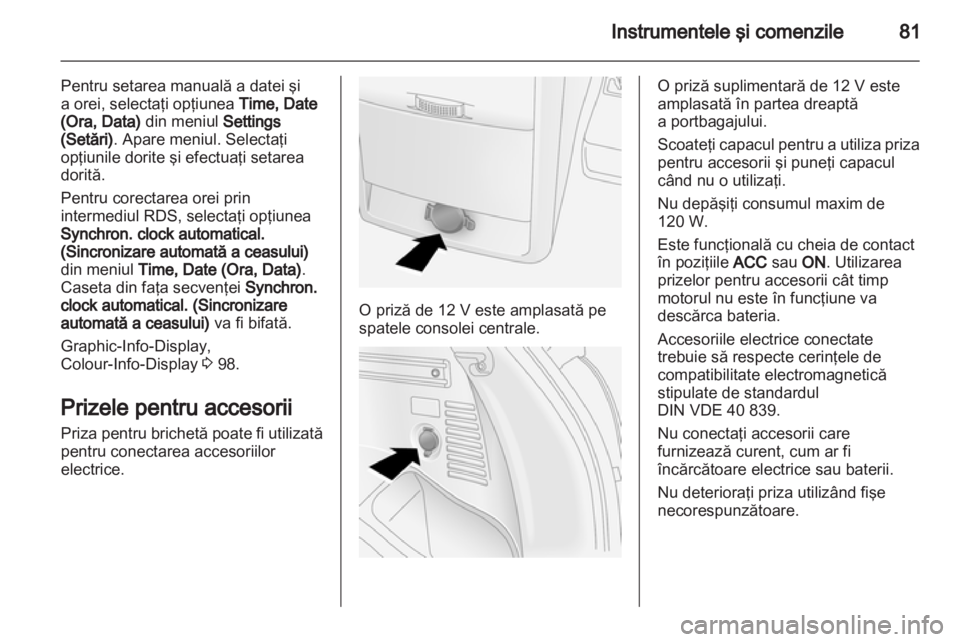 OPEL ANTARA 2011  Manual de utilizare (in Romanian) 