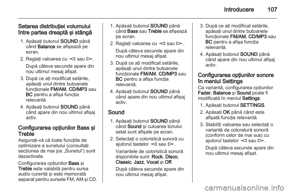 OPEL ANTARA 2012  Manual pentru sistemul Infotainment (in Romanian) 