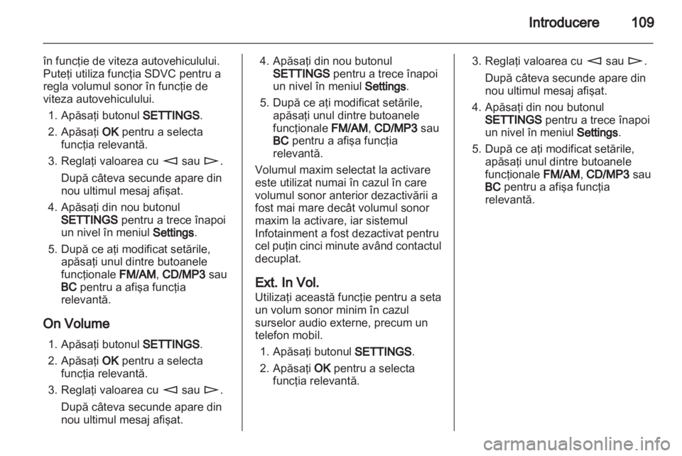 OPEL ANTARA 2012  Manual pentru sistemul Infotainment (in Romanian) 