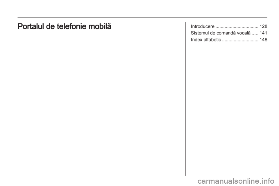 OPEL ANTARA 2012  Manual pentru sistemul Infotainment (in Romanian) 