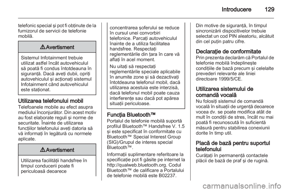 OPEL ANTARA 2012  Manual pentru sistemul Infotainment (in Romanian) 
