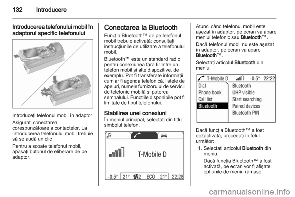 OPEL ANTARA 2012  Manual pentru sistemul Infotainment (in Romanian) 