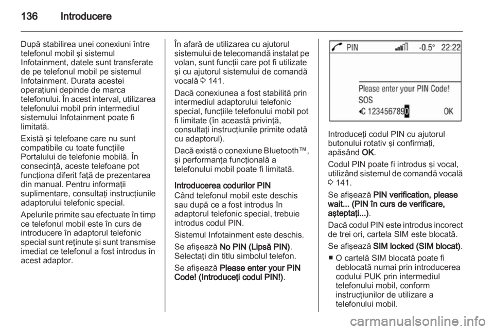 OPEL ANTARA 2012  Manual pentru sistemul Infotainment (in Romanian) 