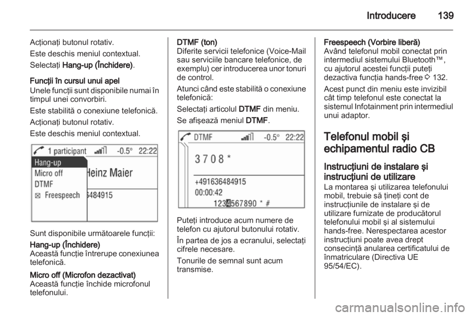 OPEL ANTARA 2012  Manual pentru sistemul Infotainment (in Romanian) 