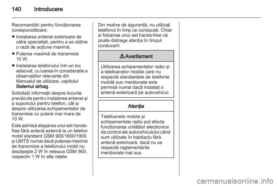 OPEL ANTARA 2012  Manual pentru sistemul Infotainment (in Romanian) 