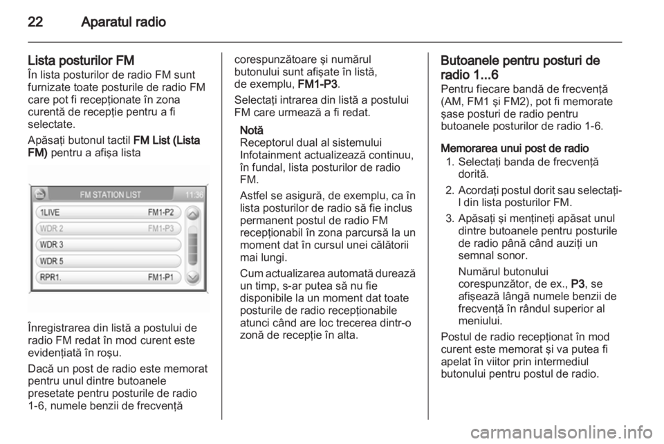 OPEL ANTARA 2012  Manual pentru sistemul Infotainment (in Romanian) 