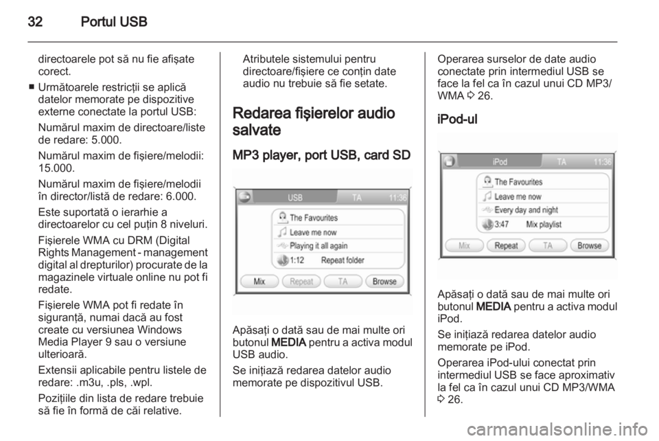 OPEL ANTARA 2012  Manual pentru sistemul Infotainment (in Romanian) 