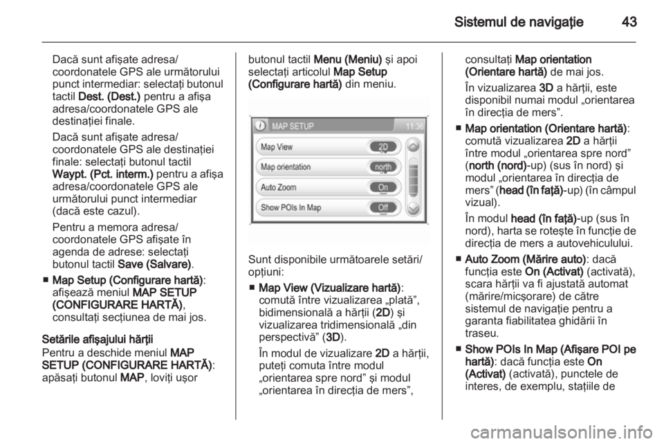 OPEL ANTARA 2012  Manual pentru sistemul Infotainment (in Romanian) 