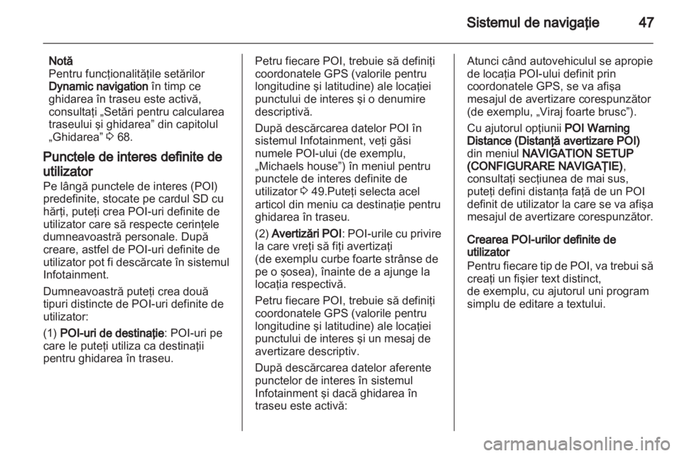 OPEL ANTARA 2012  Manual pentru sistemul Infotainment (in Romanian) 