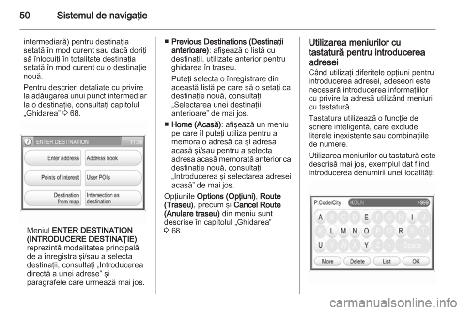 OPEL ANTARA 2012  Manual pentru sistemul Infotainment (in Romanian) 