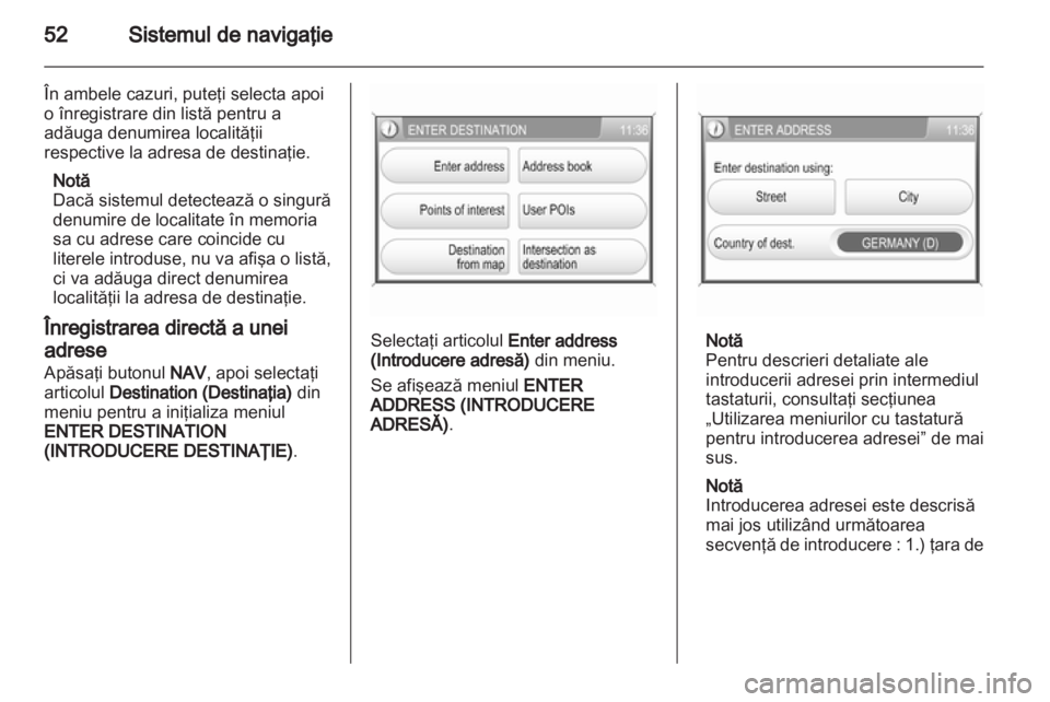 OPEL ANTARA 2012  Manual pentru sistemul Infotainment (in Romanian) 