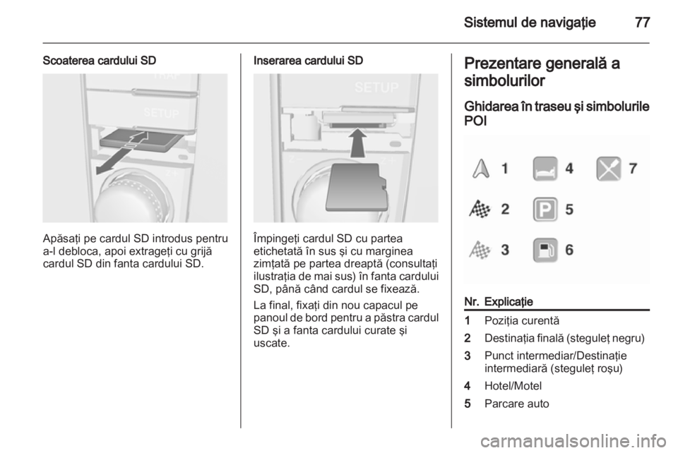 OPEL ANTARA 2012  Manual pentru sistemul Infotainment (in Romanian) 