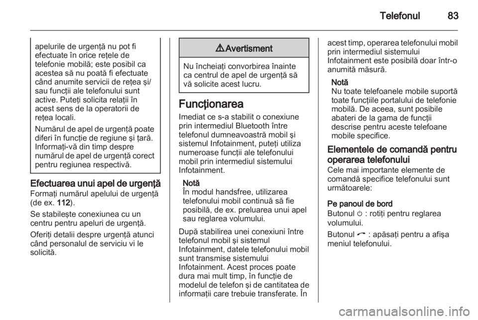 OPEL ANTARA 2012  Manual pentru sistemul Infotainment (in Romanian) 