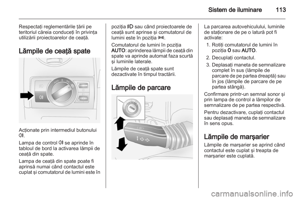 OPEL ANTARA 2012.5  Manual de utilizare (in Romanian) 