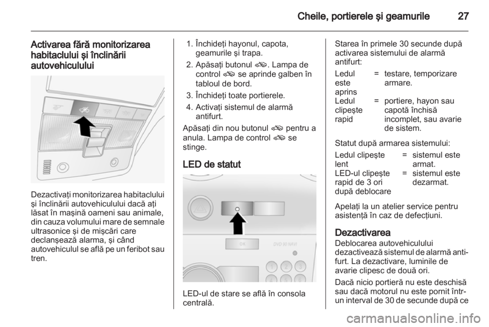 OPEL ANTARA 2012.5  Manual de utilizare (in Romanian) 