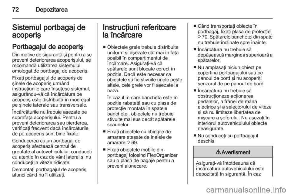 OPEL ANTARA 2012.5  Manual de utilizare (in Romanian) 