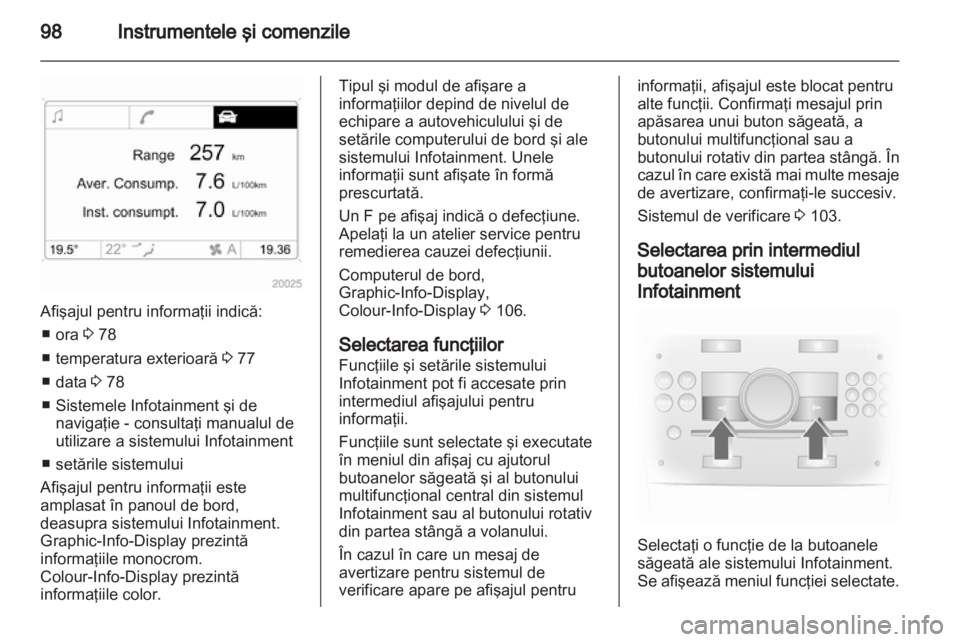 OPEL ANTARA 2012.5  Manual de utilizare (in Romanian) 