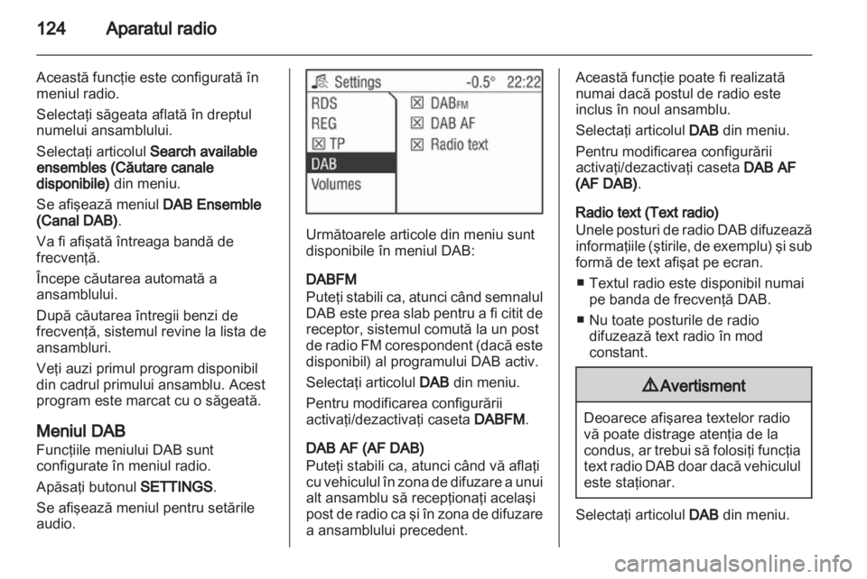 OPEL ANTARA 2013  Manual pentru sistemul Infotainment (in Romanian) 