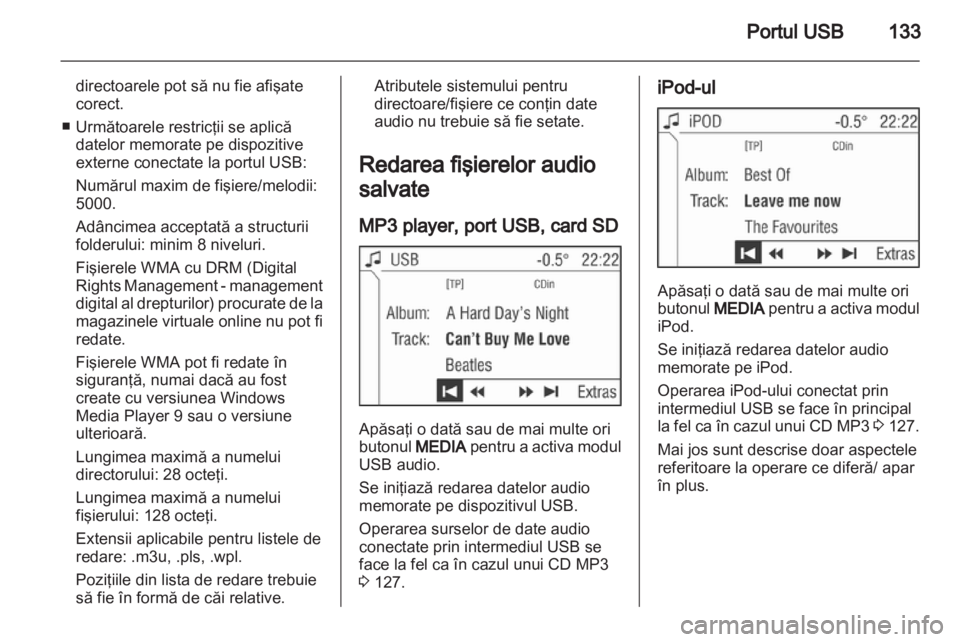 OPEL ANTARA 2013  Manual pentru sistemul Infotainment (in Romanian) 