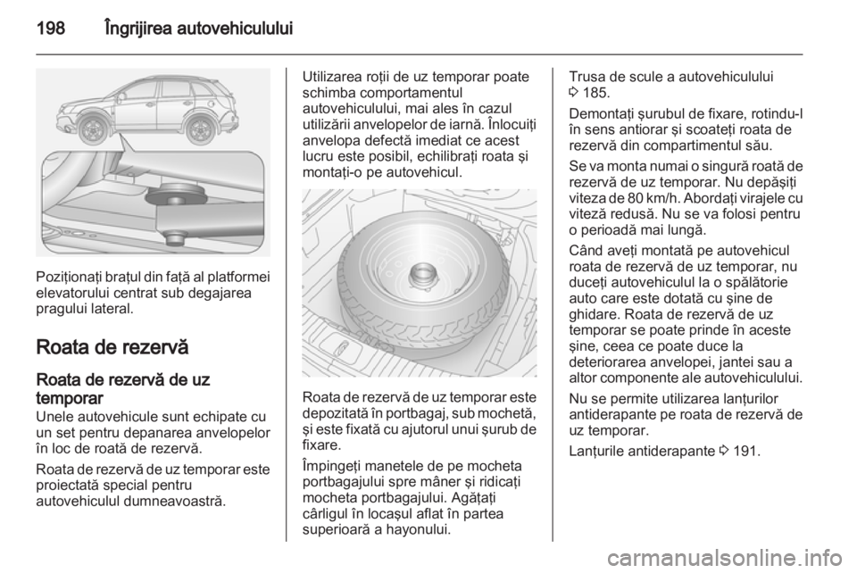 OPEL ANTARA 2013.5  Manual de utilizare (in Romanian) 