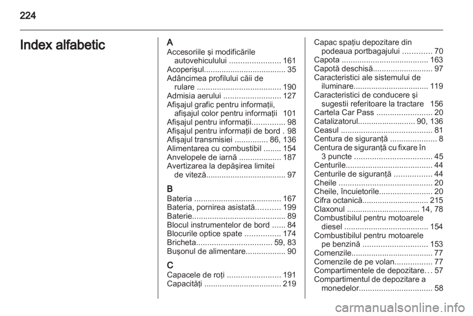 OPEL ANTARA 2013.5  Manual de utilizare (in Romanian) 
