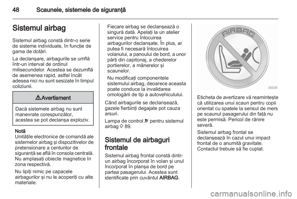 OPEL ANTARA 2013.5  Manual de utilizare (in Romanian) 
