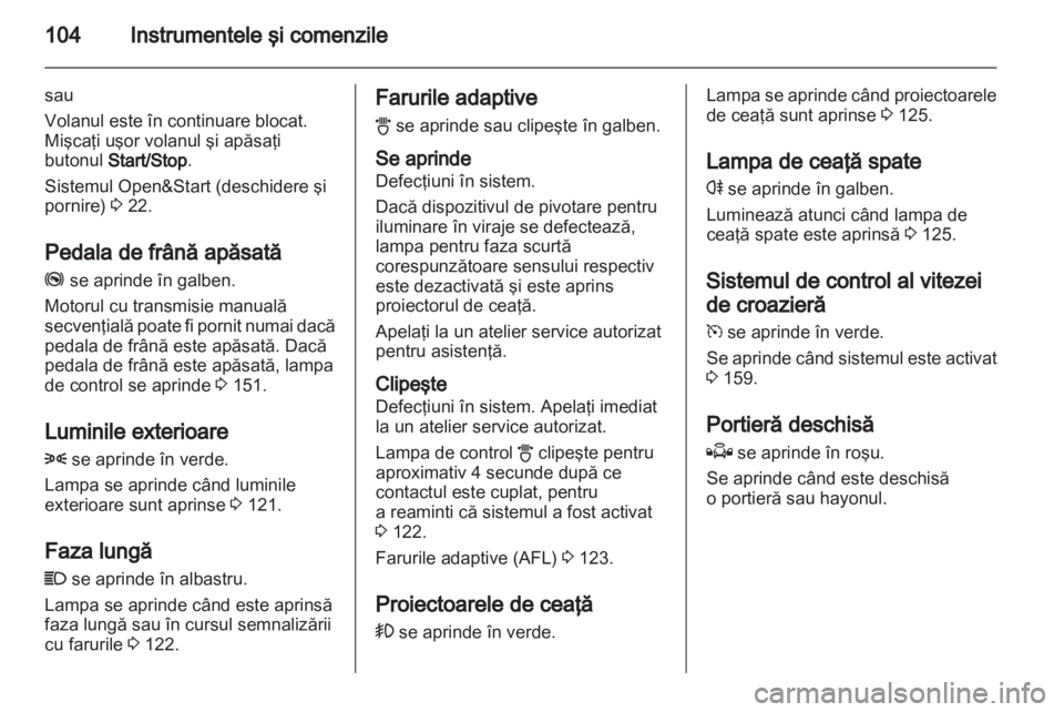 OPEL ASTRA H 2010.5  Manual de utilizare (in Romanian) 