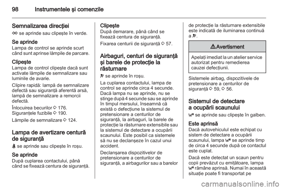OPEL ASTRA H 2010.5  Manual de utilizare (in Romanian) 