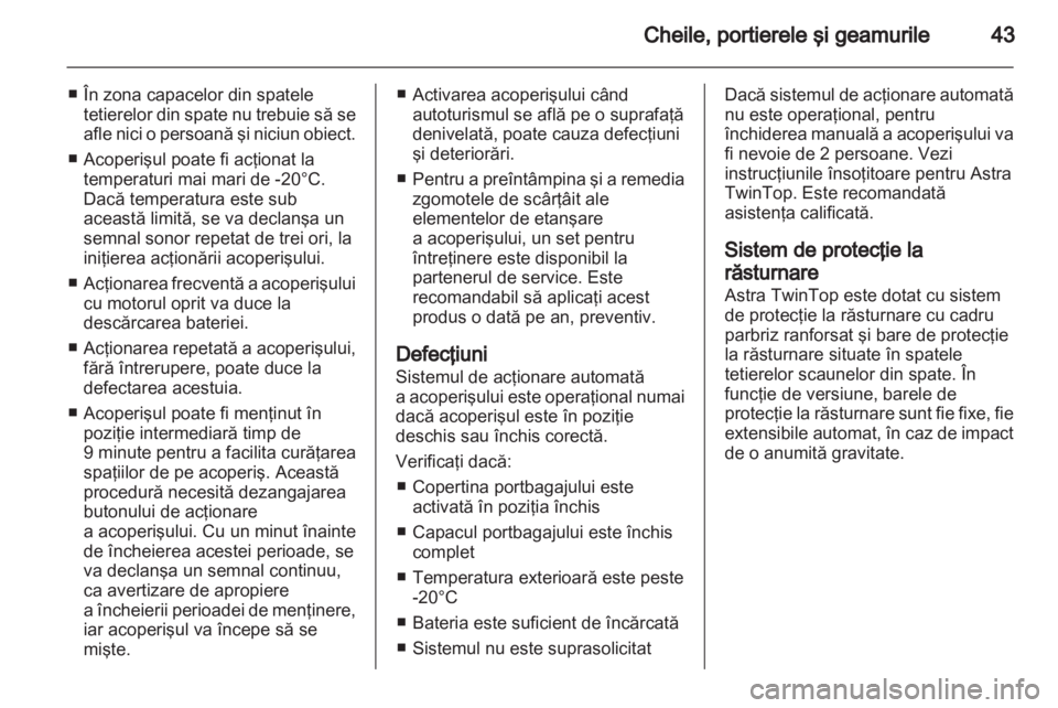 OPEL ASTRA H 2011.5  Manual de utilizare (in Romanian) 