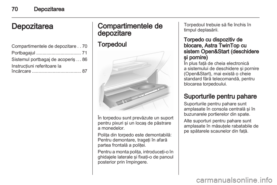 OPEL ASTRA H 2011.5  Manual de utilizare (in Romanian) 