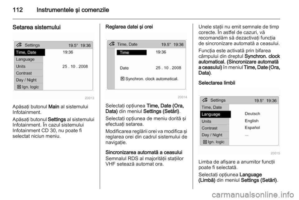 OPEL ASTRA H 2012  Manual de utilizare (in Romanian) 