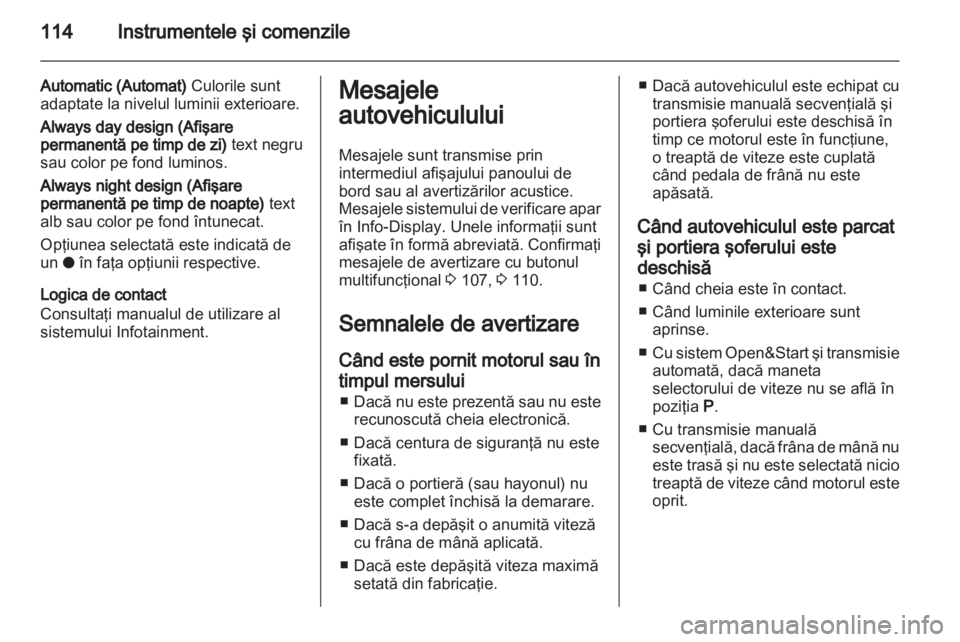 OPEL ASTRA H 2012  Manual de utilizare (in Romanian) 