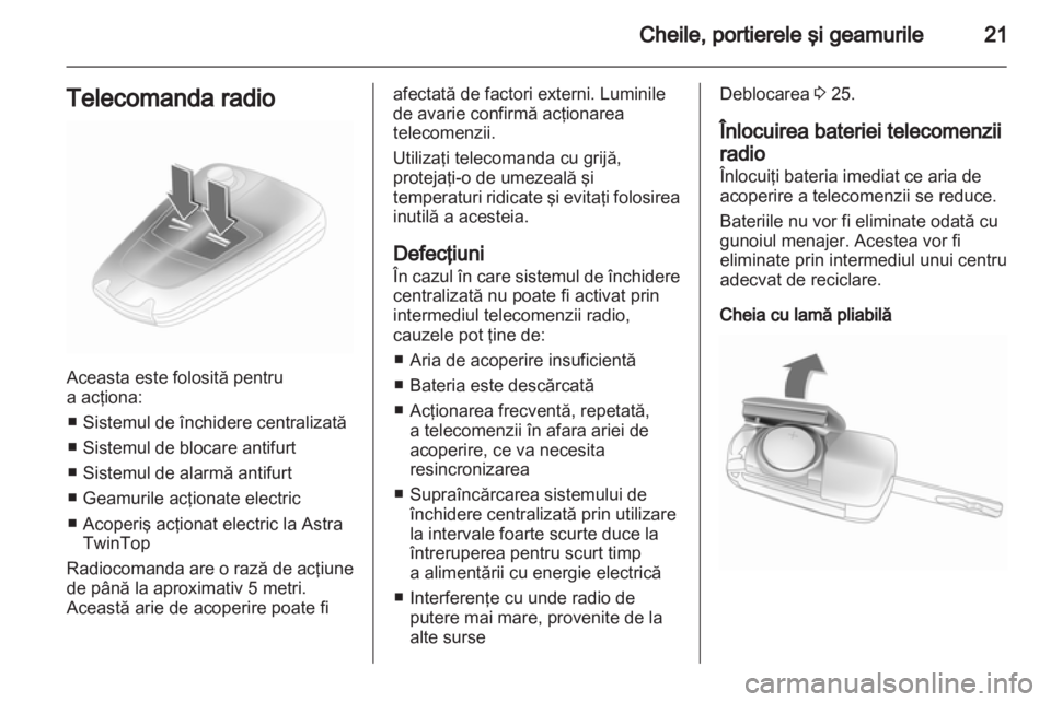 OPEL ASTRA H 2012  Manual de utilizare (in Romanian) 