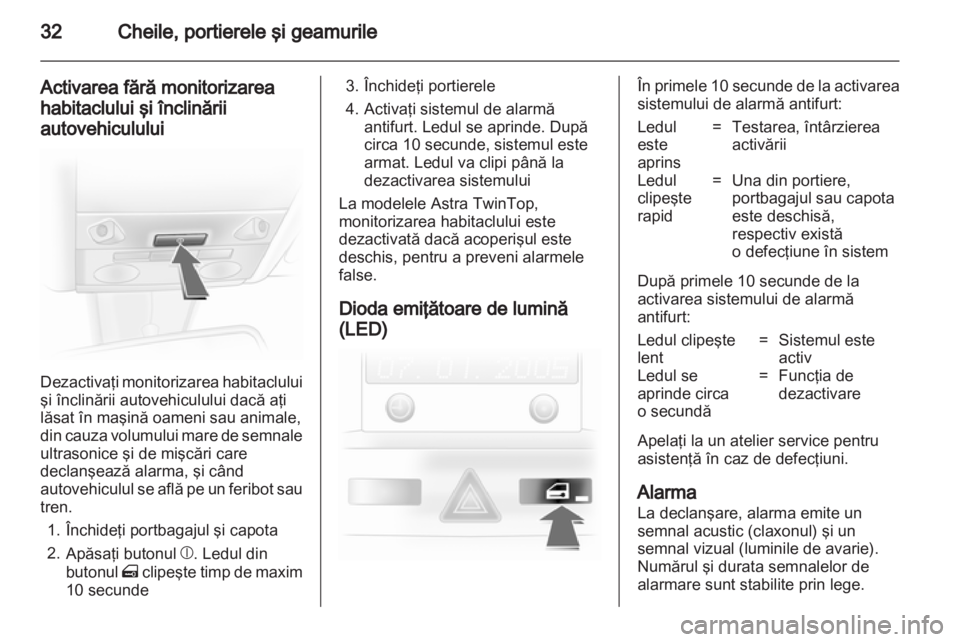 OPEL ASTRA H 2012  Manual de utilizare (in Romanian) 