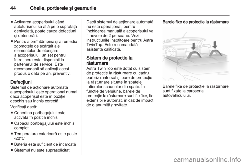 OPEL ASTRA H 2012  Manual de utilizare (in Romanian) 