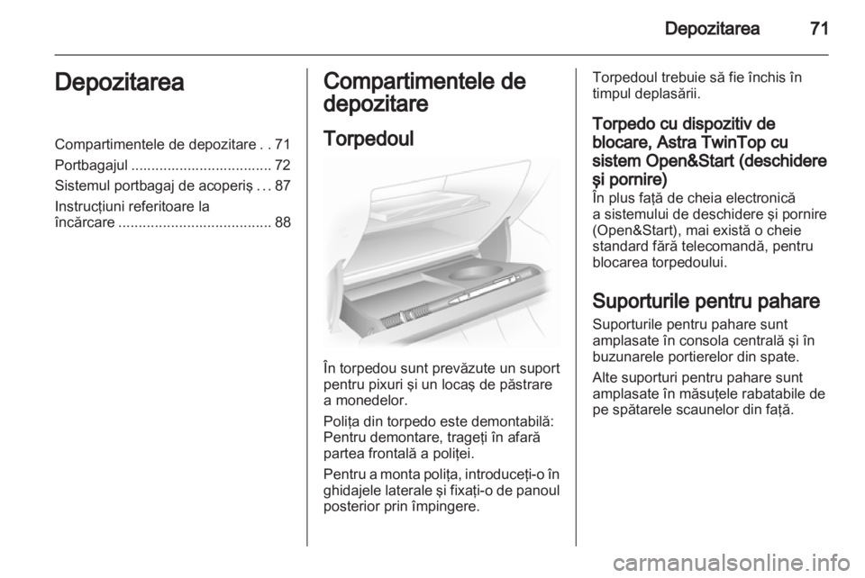 OPEL ASTRA H 2012  Manual de utilizare (in Romanian) 