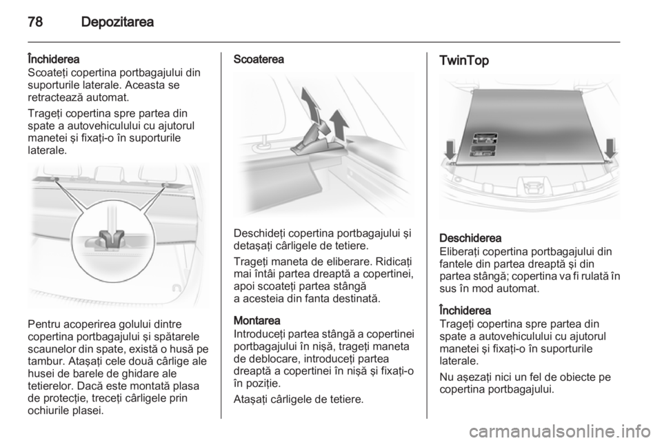 OPEL ASTRA H 2012  Manual de utilizare (in Romanian) 