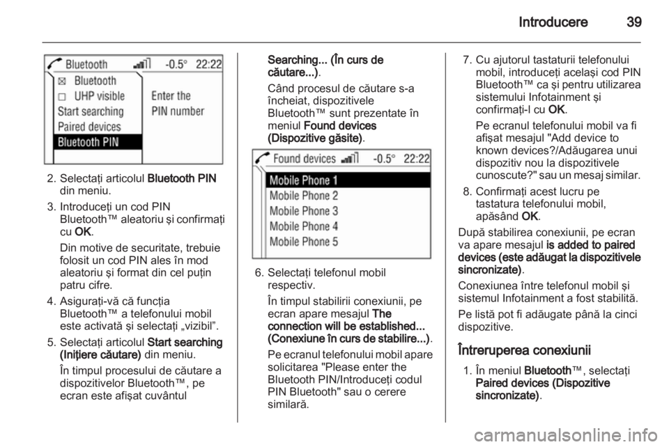 OPEL ASTRA H 2013  Manual pentru sistemul Infotainment (in Romanian) 