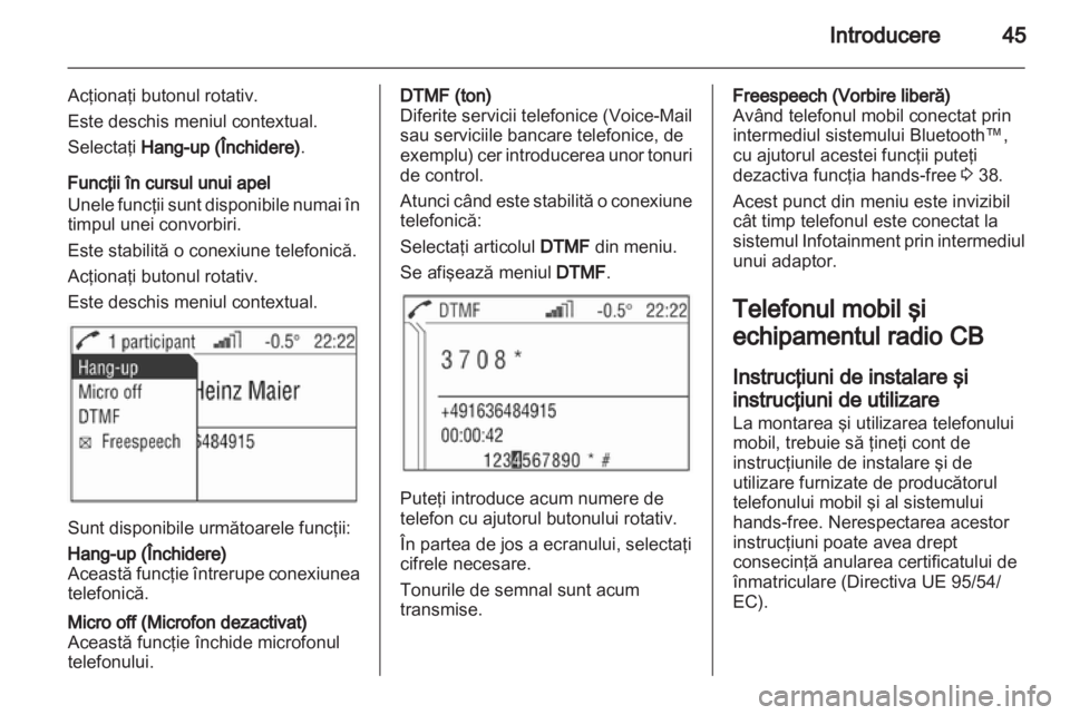 OPEL ASTRA H 2013  Manual pentru sistemul Infotainment (in Romanian) 