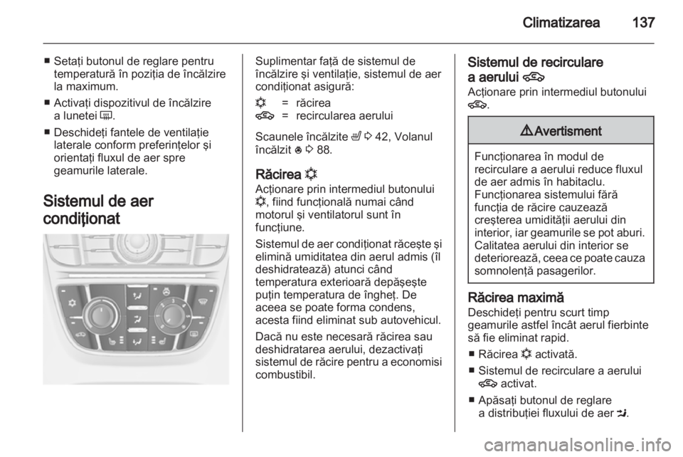 OPEL ASTRA J 2011  Manual de utilizare (in Romanian) 