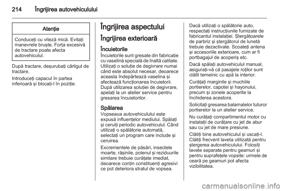 OPEL ASTRA J 2011  Manual de utilizare (in Romanian) 