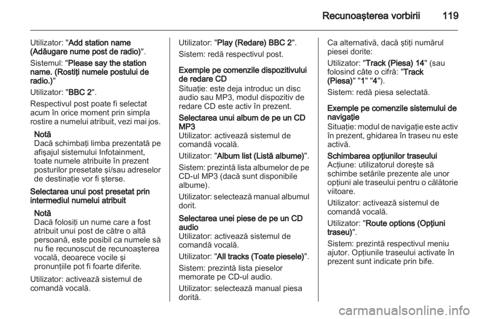 OPEL ASTRA J 2013  Manual pentru sistemul Infotainment (in Romanian) 
