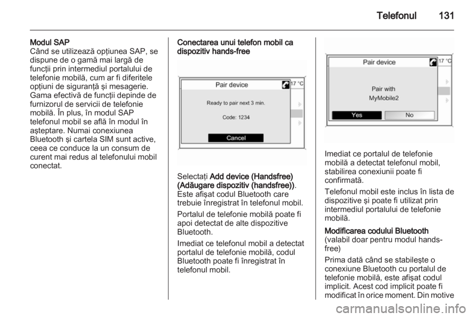 OPEL ASTRA J 2013  Manual pentru sistemul Infotainment (in Romanian) 