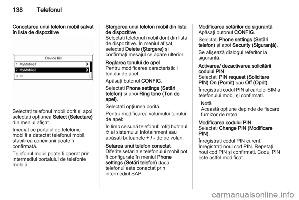 OPEL ASTRA J 2013  Manual pentru sistemul Infotainment (in Romanian) 