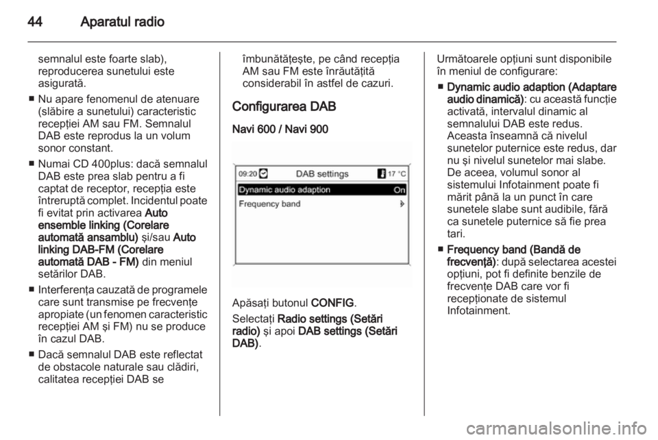 OPEL ASTRA J 2013  Manual pentru sistemul Infotainment (in Romanian) 