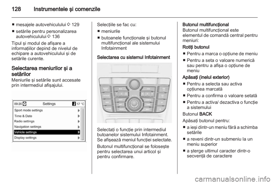 OPEL ASTRA J 2013  Manual de utilizare (in Romanian) 