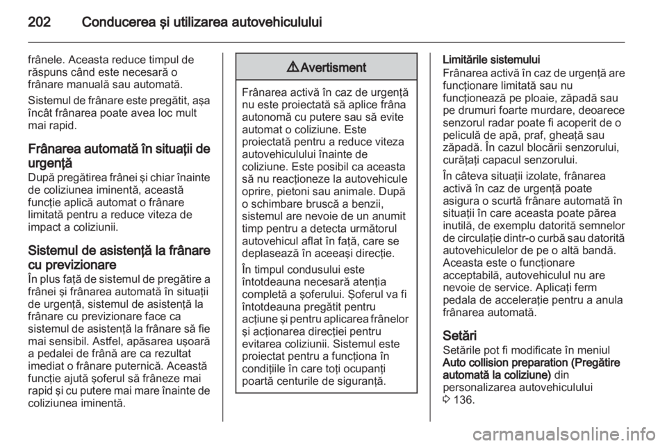 OPEL ASTRA J 2013  Manual de utilizare (in Romanian) 